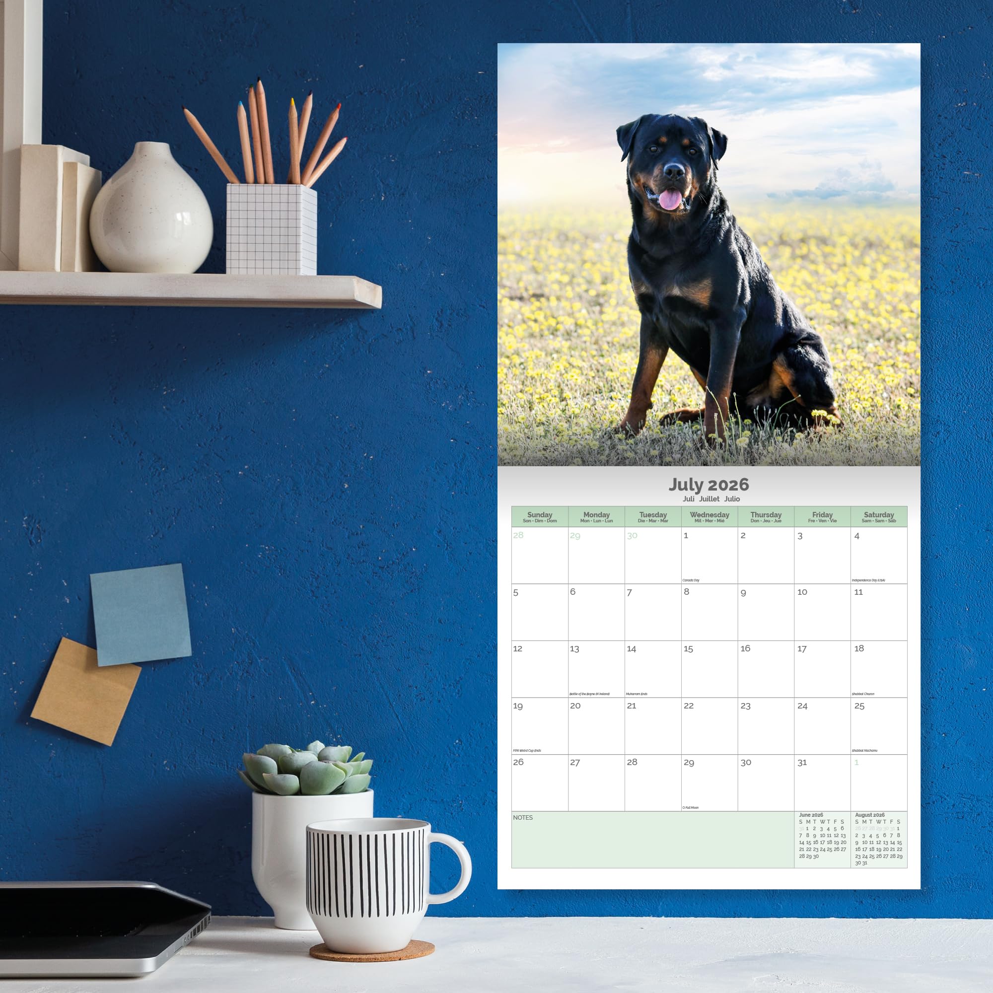 Rottweiler Calendar 2026