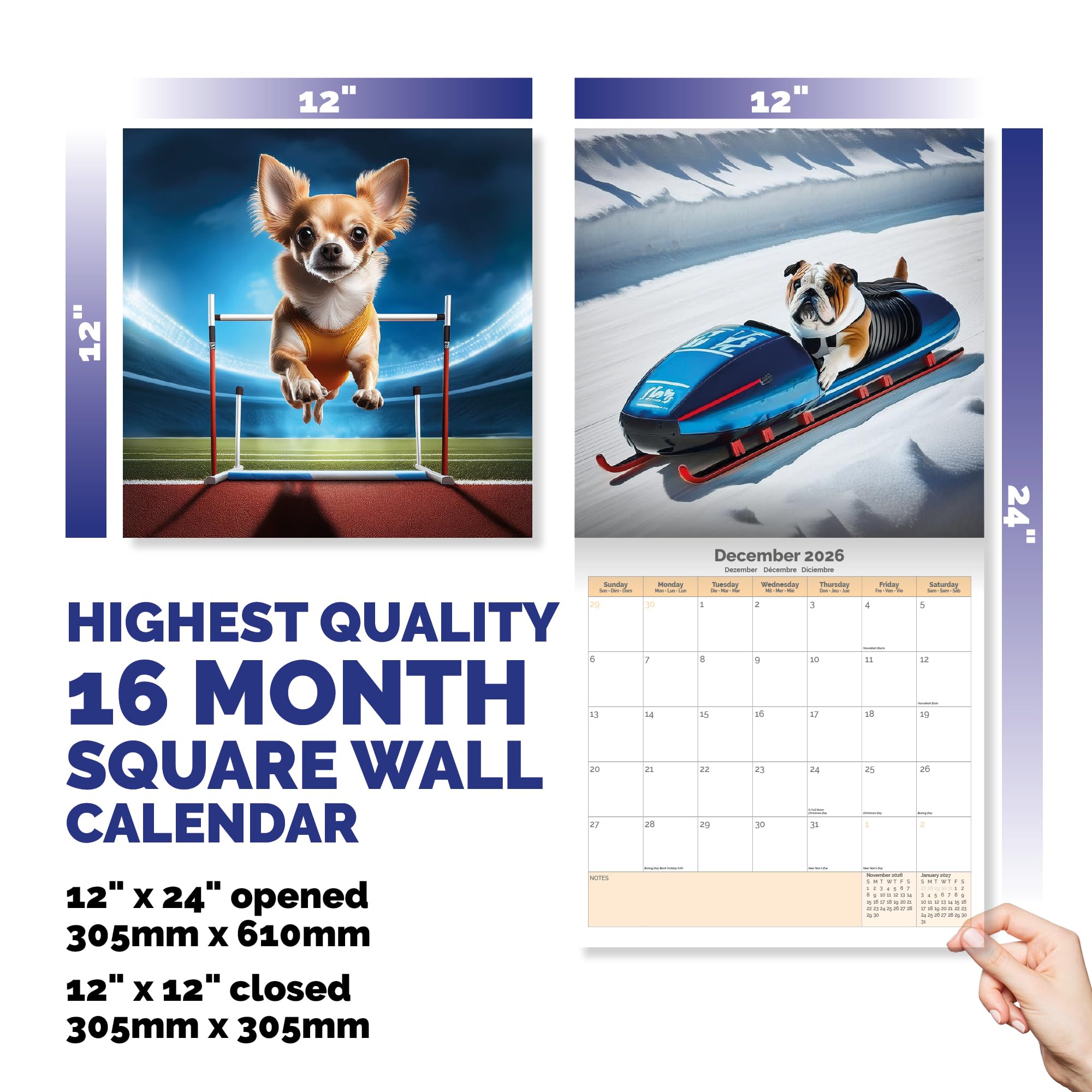 Dog Olympics Calendar 2026