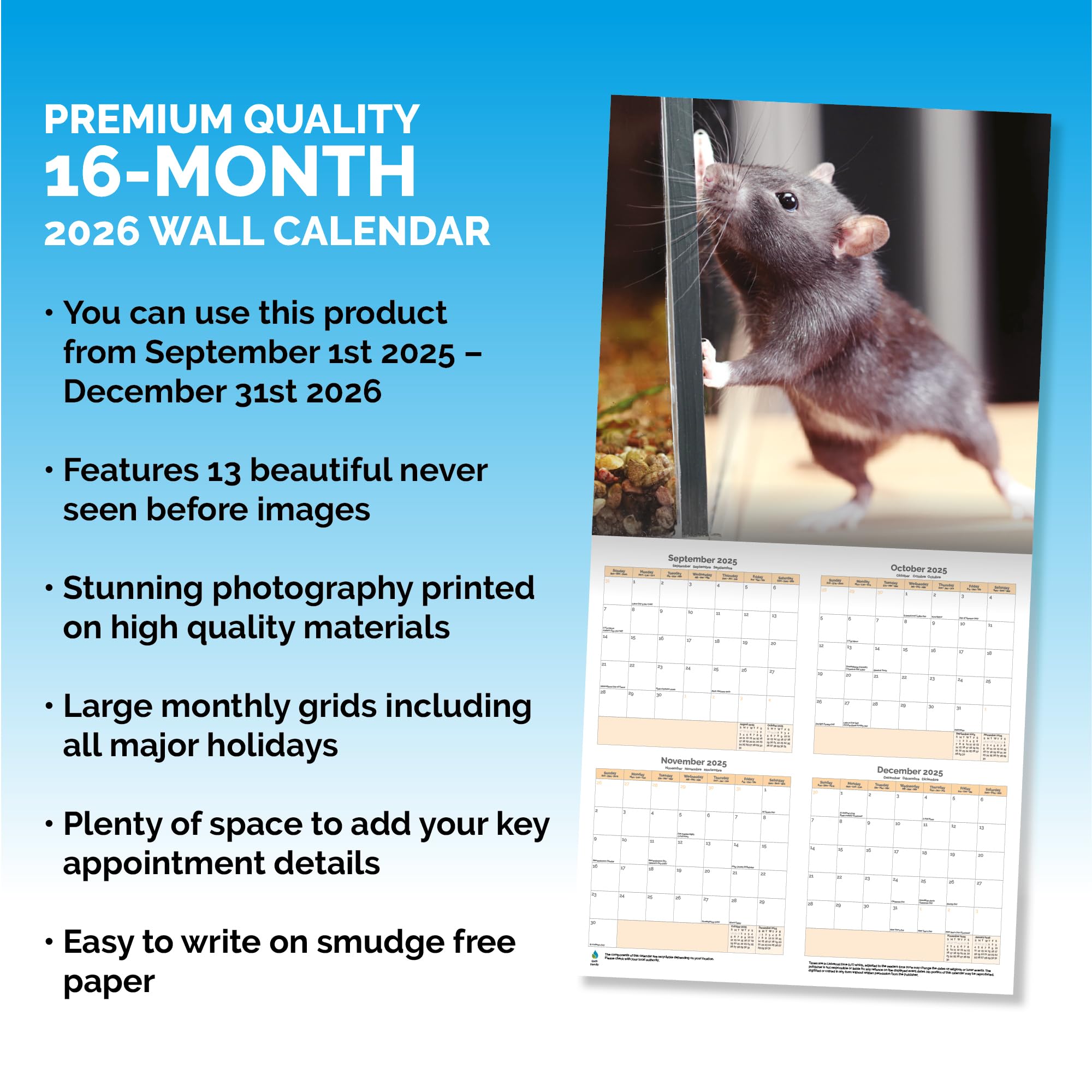 Rats Calendar 2026