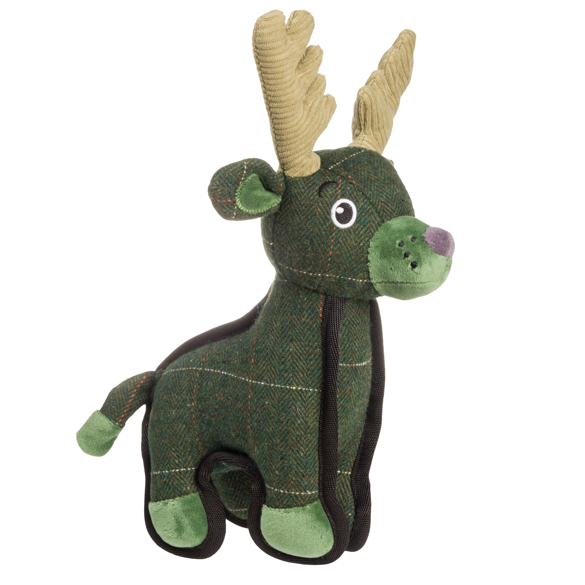 Tweed Deer Squeaker Dog Toy