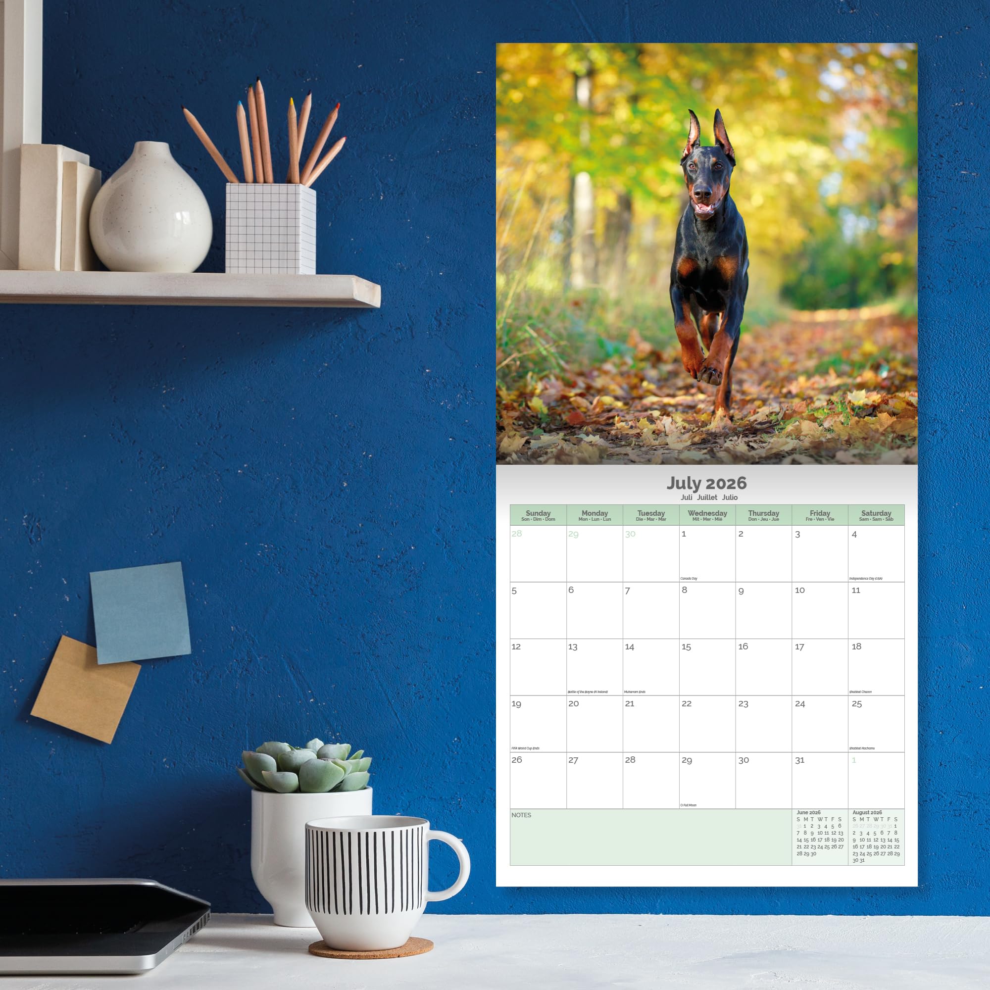 Doberman Calendar 2026