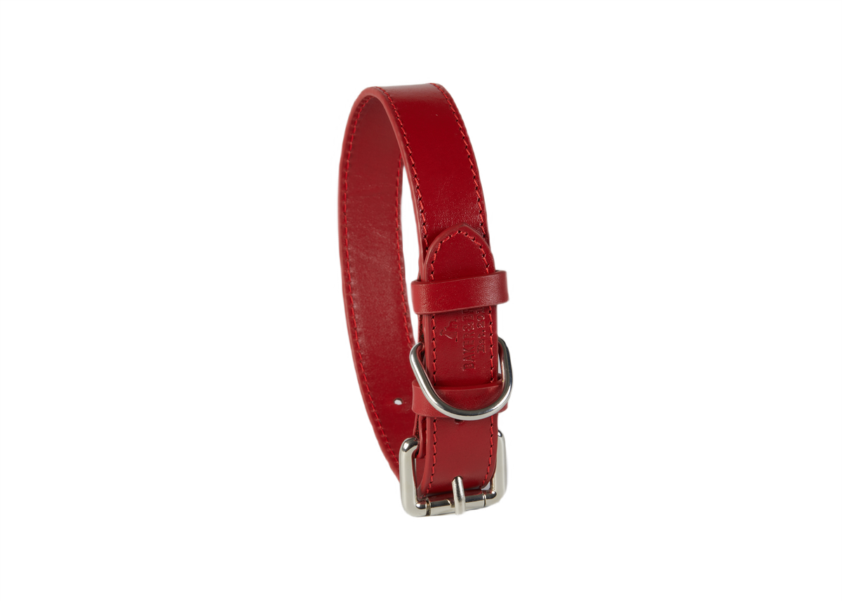 Leather Dog Collar Eco Friendly Leather Dog Collar, Rose