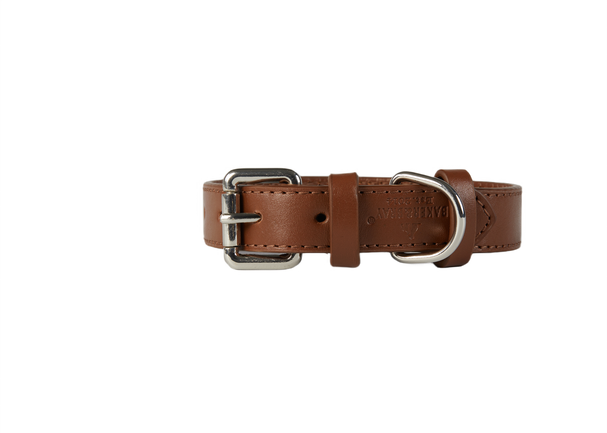 Sustainable Designer Leather Dog Collar Brown