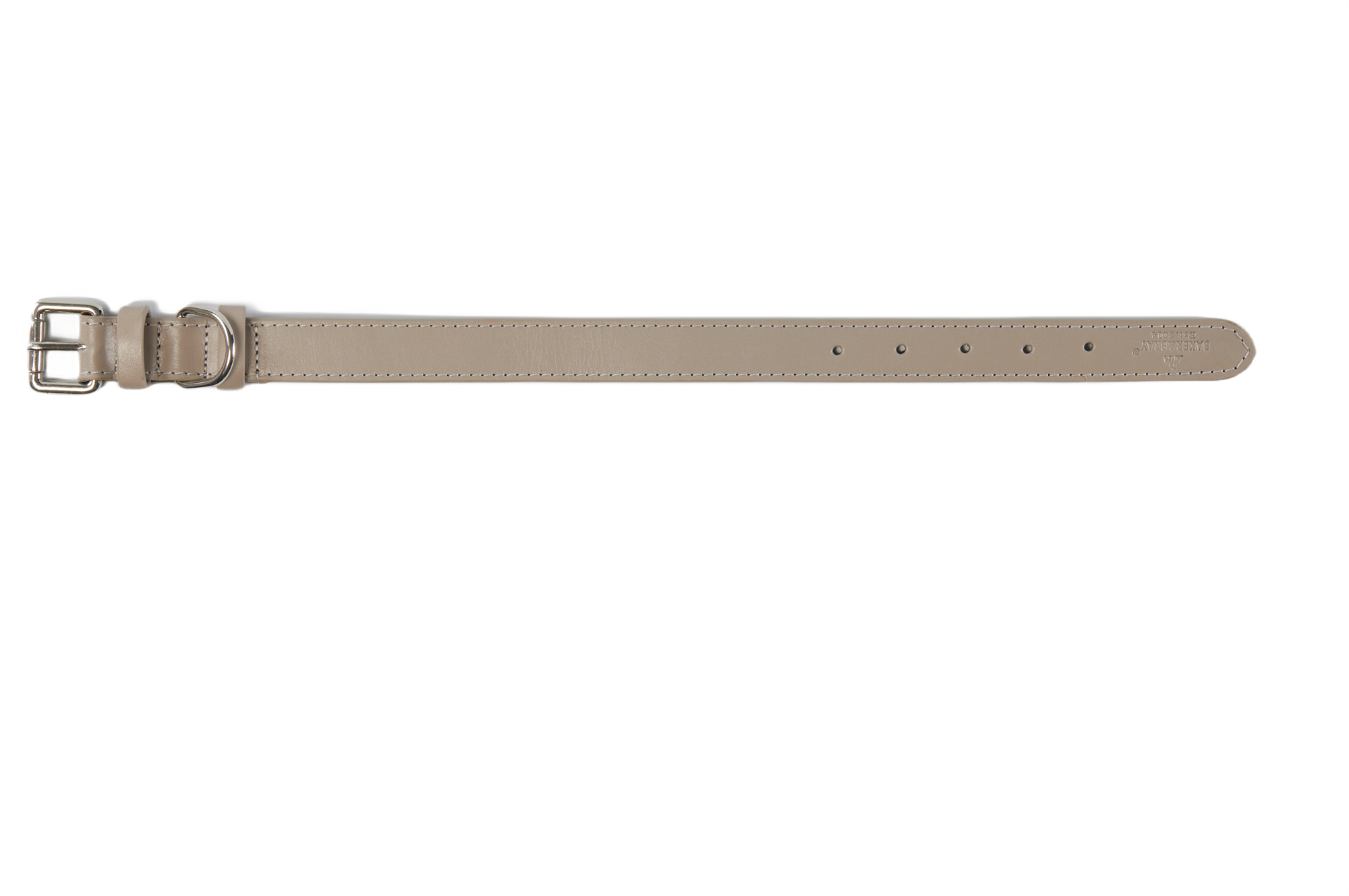 Eco Friendly Leather Dog Collar, Ash
