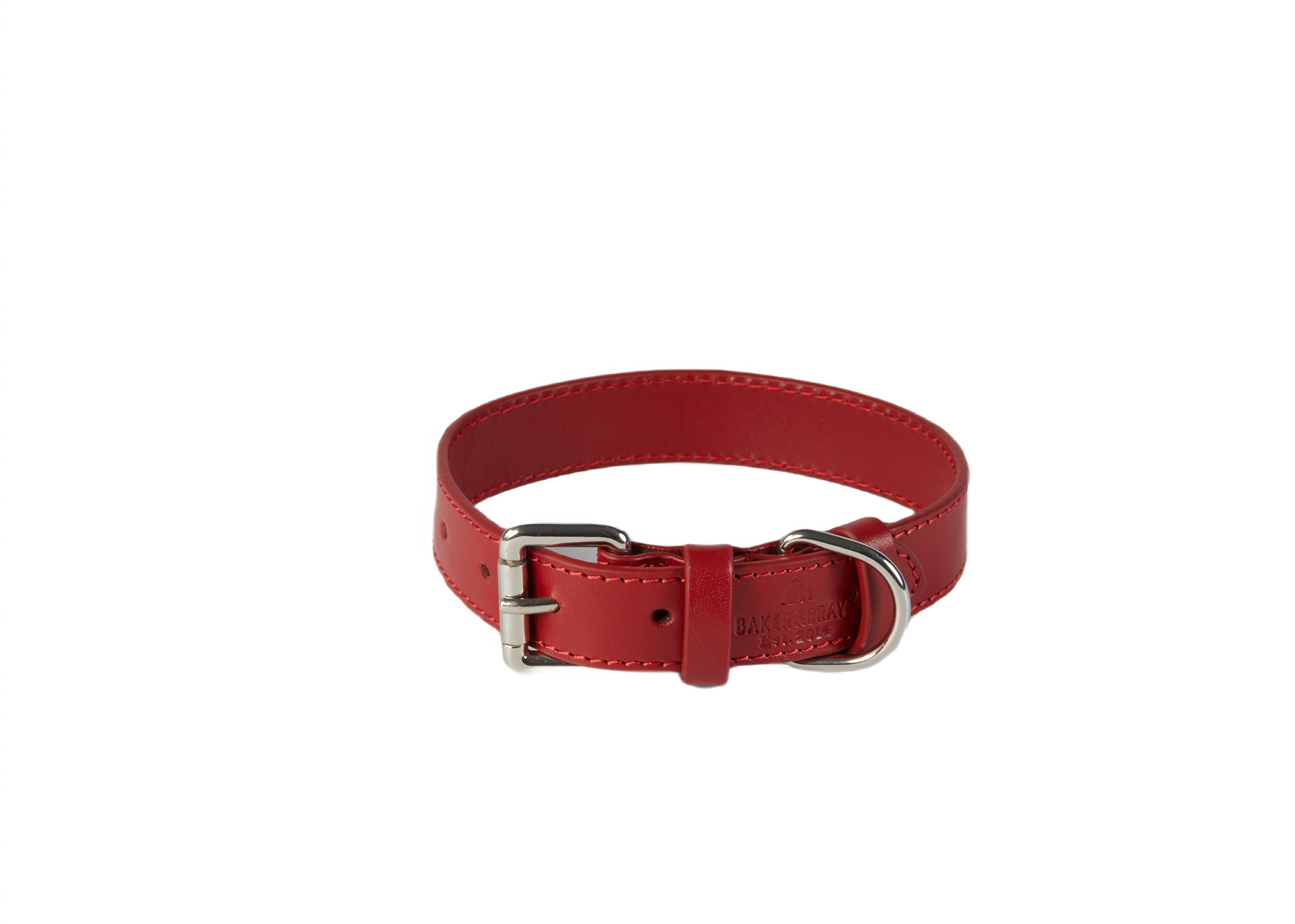 Sustainable Designer Leather Dog Collar, Rose