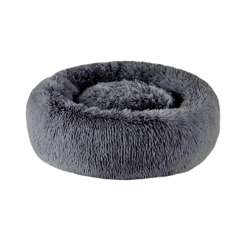 Eco Friendly Calming Donut Dog Bed, Charcoal